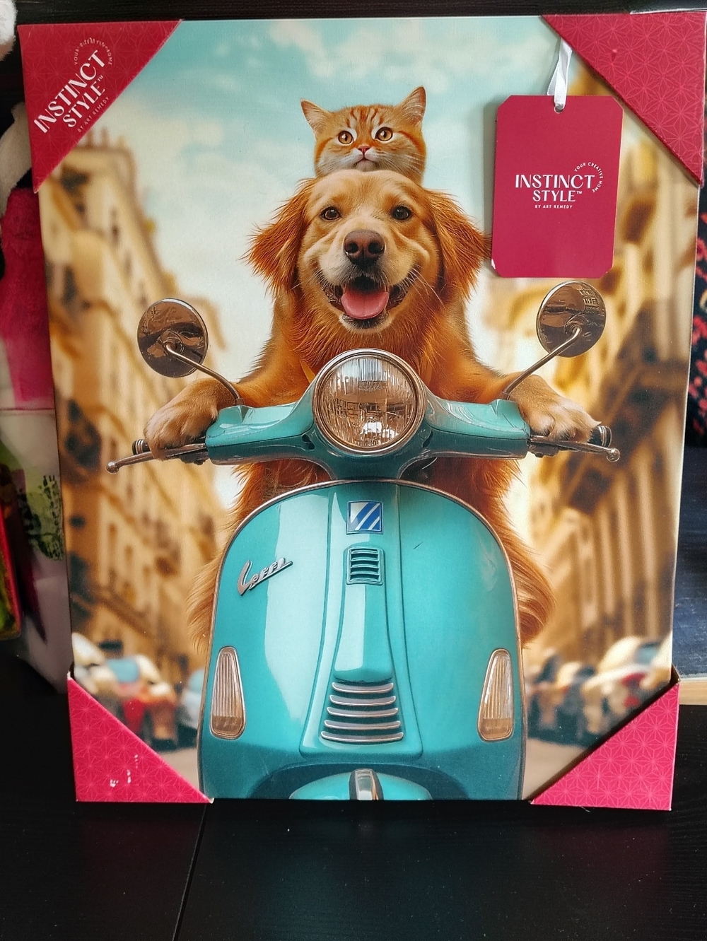 Instinct Style Pets Riding A Vespa